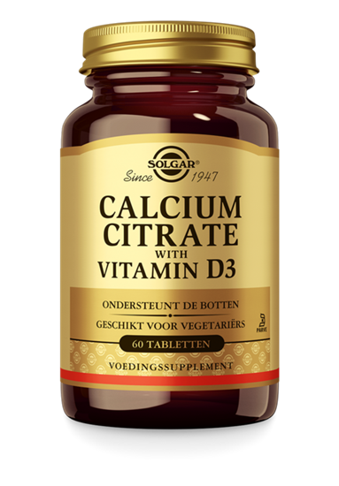 SOLGAR CALCIUM CITRATE WITH VITAMIN D3 60ST